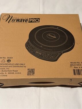 NuWave Pro PIC Precision Induction Cooktop 12” Model# 30301 NEW In Box